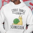 Coole Jungs Lieben Schnecken Geschenk Hoodie Lustige Geschenke