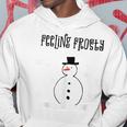 Cute Snowman Feeling Frosty Snow Winter Cozy Pajamas Hoodie Unique Gifts
