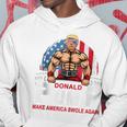 Donald Pump Swole America Again Gym Fitness Trump 2024 Hoodie Funny Gifts