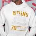 Don't Stop Riding When You Get Old Motorcycle 70Th Birthday Hoodie Funny Gifts