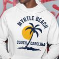 Family Vacation Retro Sunset South Carolina Myrtle Beach Hoodie Funny Gifts