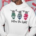 Follow The Light Christ Xmas Light Hoodie Unique Gifts