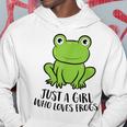 Frosch Mädchen Nur Ein Frosch Mädchen Das Frösche Liebt Hoodie Lustige Geschenke