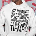 Bilingual English Español Spanish Ingles Spanglish Gray Kapuzenpullover Lustige Geschenke