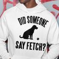 Lab Did Someone Say Fetch Cute Dog Hoodie Unique Gifts