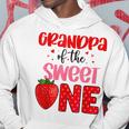Grandpa Of The Sweet One Strawberry Birthday Family Party Hoodie Unique Gifts