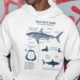 Great White Shark Anatomy Marine Biology Biologist Friend Hoodie Personalized Gifts