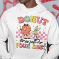 Groovy Donut Stress Just Do Your Best Testing Day Teachers Hoodie Funny Gifts