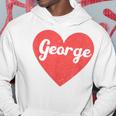 I Heart George First Names And Hearts I Love George Hoodie Unique Gifts