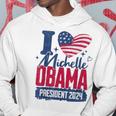 I Heart Michelle Obama 2024 For President Retro Election Hoodie Unique Gifts