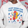 Hot Dog I'm Just Here For The Wieners 4Th Of July Hoodie Unique Gifts