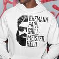 Husann Papa Grillmeister Held Griller Dad Grandpa Gray S Kapuzenpullover Lustige Geschenke