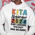 Kinder Kita Abgänger 2024 Schulkind Einschulung Schule Letzter Tag Hoodie Lustige Geschenke