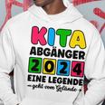 Kinder Kita Abgänger 2024 Schulkind Schule Letzter Tag Einschulung Hoodie Lustige Geschenke