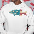 Largemouth Bass Fishing American Flag Fishing Hoodie Unique Gifts