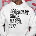 Legendary Since March 1977 Hoodie Unique Gifts