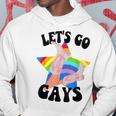 Let's Go Gays Lgbt Pride Cowboy Hat Retro Gay Rights Ally Hoodie Unique Gifts