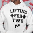 Lifting For Two Pregnancy Workout Hoodie Unique Gifts