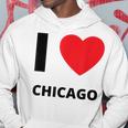 I Love Chicago Heart Illinois Love Fan Apparel Hoodie Unique Gifts