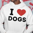 I Love Dogs Amante De Los Perros Retro I Heart Dogs Sudadera Regalos divertidos