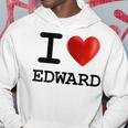 I Love Edward Heart NameHoodie Unique Gifts