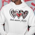 Love Never Fails Bible Verse God Loves You Sayings Quotes Hoodie Unique Gifts