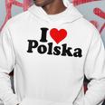 I Love Heart Polska Poland Hoodie Lustige Geschenke