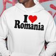 I Love Heart Rumänien Rumänische Kultur Hoodie Lustige Geschenke