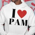 I Love Pam Heart Family Lover Custom Name Pam Idea Pam Hoodie Funny Gifts