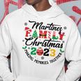 Martinez Family Name Christmas Matching Surname Xmas Hoodie Funny Gifts
