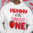 Mommy Of The Sweet One Strawberry Birthday Family Party Hoodie Personalized Gifts