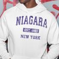 Niagara New York Ny Vintage Athletic Sports Hoodie Unique Gifts