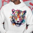 Obra De Arte De Tigre Colorido Animal Arte Tigre Sudadera Regalos divertidos