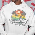 Ocean City Maryland Beach Vacation Retro Surfing Summer Hoodie Unique Gifts