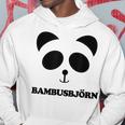 Panda-Gesicht Hoodie Bambusbjörn, Witzig & Unisex Weiß Lustige Geschenke