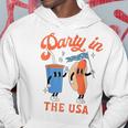 Party In The Usa Hot Dog Love Usa Fourth Of July Hoodie Unique Gifts