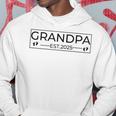 Promoted To Grandpa Est 2025 New Grandpa Fathers Day Hoodie Funny Gifts