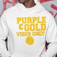 Purple Gold Game Day High School Volleyball Group Team Hoodie Unique Gifts