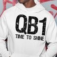 Qb1 Football Team Starting Quarterback Hoodie Unique Gifts