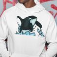 Regalo De Ballena Asesina Saltando Orca Sin Mangas Sudadera Regalos divertidos