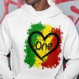 Reggae Heart One Love Rasta Reggae Music Jamaica Vacation Hoodie Funny Gifts