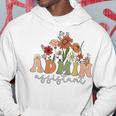 Retro Admin Assistant Wildflowers Administrative Assistant Hoodie Funny Gifts