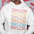 Retro Taylor First Name Vintage Taylor Hoodie Unique Gifts