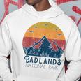 Retro Vintage Badlands National Park South Dakota Hoodie Unique Gifts