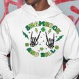 Shamrock N Roll Rock On Skeleton Hand Music Hoodie Unique Gifts