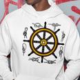 Ships Wheel & Rope Knots Sailors Nautical Yachting Hoodie Unique Gifts