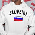 Slovenia Flag Slovenia Proud Slovenia Gray Hoodie Lustige Geschenke