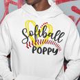 Softball Poppy Heart Ball Poppy Pride Hoodie Unique Gifts