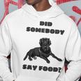 Did Somebody Say Food Black Lab Hoodie Unique Gifts