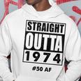 Straight Outta 1974 50 50Th Birthday Hoodie Funny Gifts